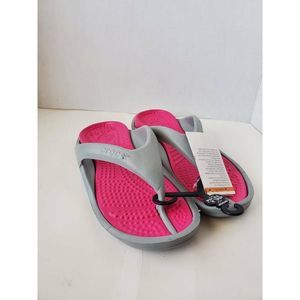 Crocs Women's Athens Flip Flop Sandals Gray W 8